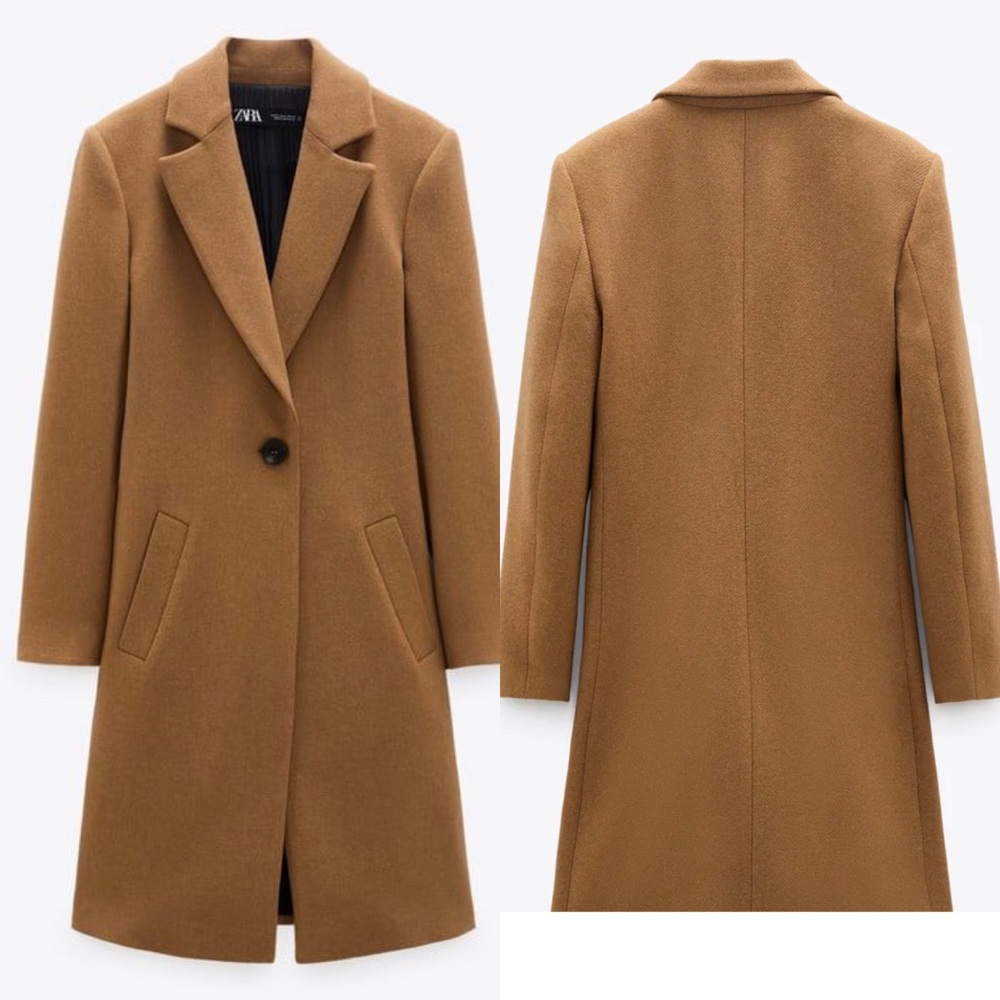 Wool blend coat